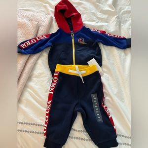 NWT Polo USA sweatsuit 6mo